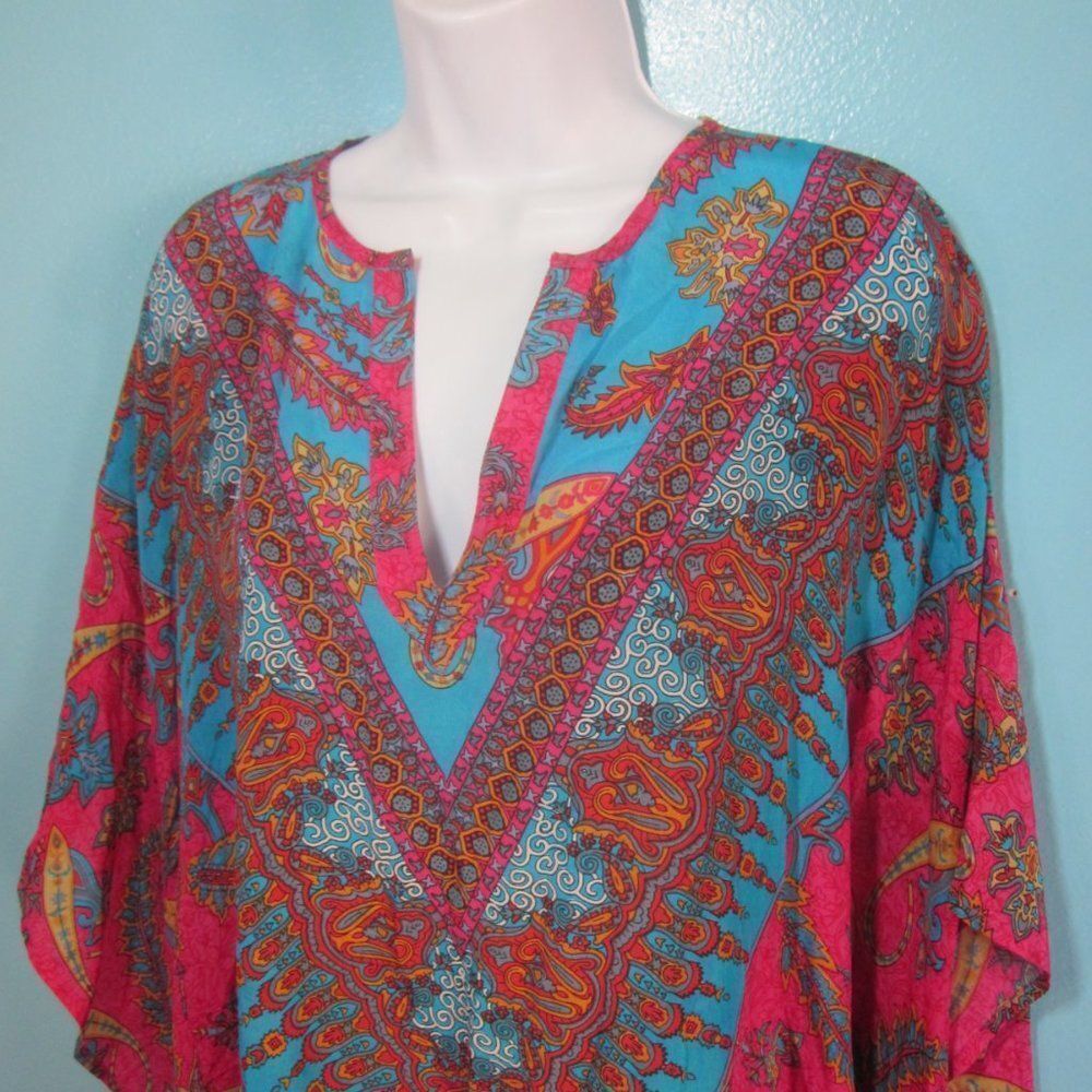 TOLANI Silk Kimono Size M - Picture 4 of 12